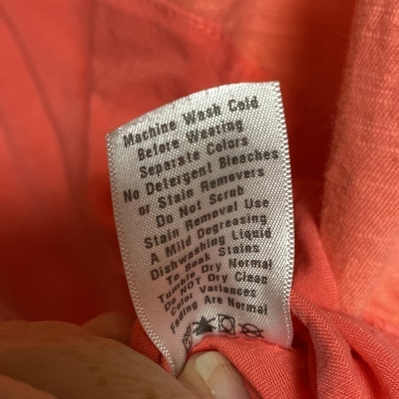 𝅺FRESH Produce hi low tunic/ beach cover up roll sleeves size M - Picture 7 of 9